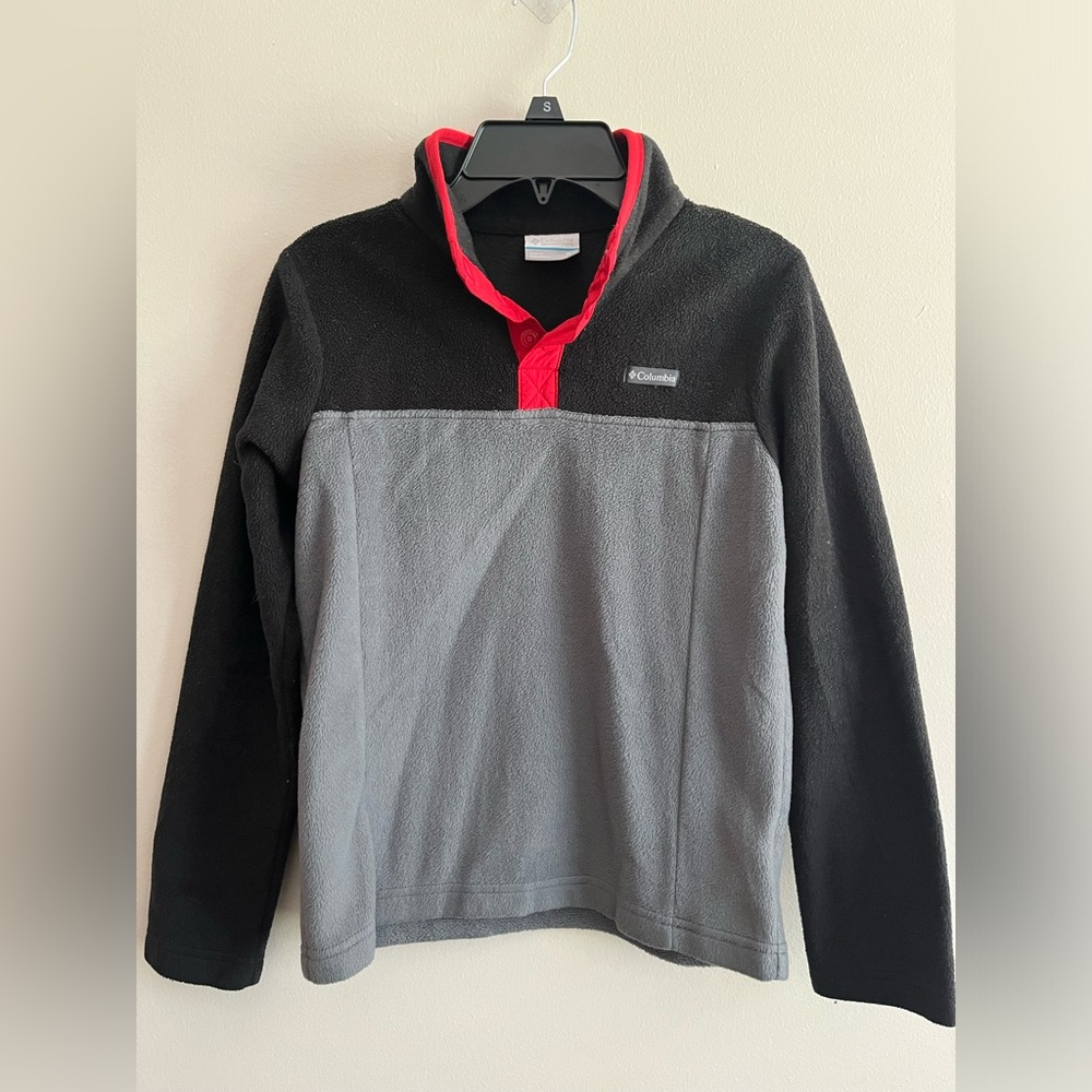 Boys Columbia Quarter Zip Snap Fleece Pullover